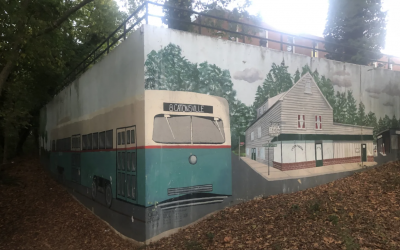 Vandals Damage #8 Streetcar Path Mural